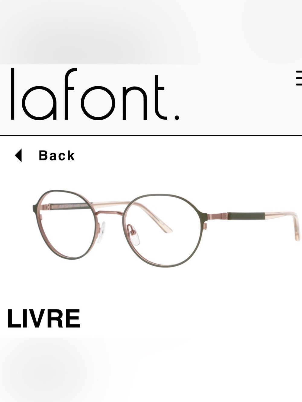 Lafont LIVRE eyeglasses